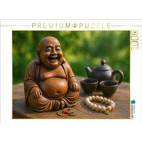 CALVENDO Puzzle Lachender Buddha - Freude, Gelassenheit und innere Fülle 1000 Teile Lege-Größe 64x48cm Foto-Puzzle für glückliche Stunden von Calvendo Puzzle
