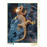 CALVENDO Puzzle Lebendige Juwelen der Natur - Goldene Echse 1000 Teile Lege-Größe 64x48cm Foto-Puzzle für glückliche Stunden von Calvendo Puzzle