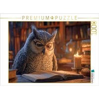 CALVENDO Puzzle Lese Eule 1000 Teile Lege-Größe 64x48cm Foto-Puzzle für glückliche Stunden von Calvendo Puzzle
