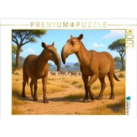CALVENDO Puzzle Macrauchenia - ausgestorbenes Säugetier Südamerikas 1000 Teile Lege-Größe 64x48cm Foto-Puzzle für glückliche Stunden von Calvendo Puzzle