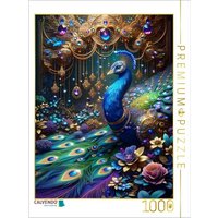 CALVENDO Puzzle Magie des Pfaus 1000 Teile Lege-Größe 64x48cm Foto-Puzzle für glückliche Stunden von Calvendo Puzzle