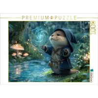 CALVENDO Puzzle Magischer Otter im Zauberwald 1000 Teile Lege-Größe 64x48cm Foto-Puzzle für glückliche Stunden von Calvendo Puzzle