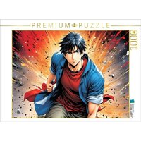 CALVENDO Puzzle Manga Superheld Daichi Rindou - Der Fels in der Brandung 1000 Teile Lege-Größe 64x48cm Foto-Puzzle für glückliche Stunden von Calvendo Puzzle