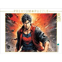 CALVENDO Puzzle Manga Superheld Toma Kurogane - Der Eiserne Schatten 1000 Teile Lege-Größe 64x48cm Foto-Puzzle für glückliche Stunden von Calvendo Puzzle