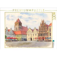 CALVENDO Puzzle Marktplatz Greifswald 1000 Teile Lege-Größe 64x48cm Foto-Puzzle für glückliche Stunden von Calvendo Puzzle