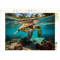 CALVENDO Puzzle Meeresschildkröte unter Wasser 2000 Teile Lege-Größe 90x67cm Foto-Puzzle für glückliche Stunden CALVENDO Puzzle Meeresschildkröte unter Wasser 2000 Teile Lege-Größe 90x67cm Foto-Puzzle für glückliche Stunden von Calvendo Puzzle