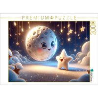 CALVENDO Puzzle Mondgespräche: Der kleine Stern und der Mond 2000 Teile Lege-Größe 90x67cm Foto-Puzzle für glückliche Stunden von Calvendo Puzzle
