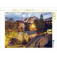 CALVENDO Puzzle Mostar- Blick über die kleine alte Bogenbrücke aus Stein 1000 Teile Lege-Größe 64x48cm Foto-Puzzle für glückliche Stunden CALVENDO Puzzle Mostar- Blick über die kleine alte Bogenbrücke aus Stein 1000 Teile Lege-Größe 64x48cm Foto-Puzzle für glückliche Stunden von Calvendo Puzzle