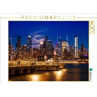 CALVENDO Puzzle NYC Midtown Manhattan Skyline mit Vollmond 1000 Teile Lege-Größe 64x48cm Foto-Puzzle für glückliche Stunden CALVENDO Puzzle NYC Midtown Manhattan Skyline mit Vollmond 1000 Teile Lege-Größe 64x48cm Foto-Puzzle für glückliche Stunden von Calvendo Puzzle