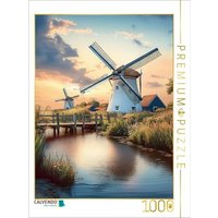 CALVENDO Puzzle Nachbar-Mühlen 1000 Teile Lege-Größe 64x48cm Foto-Puzzle für glückliche Stunden von Calvendo Puzzle