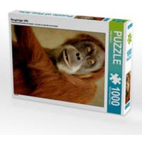 CALVENDO Puzzle Neugieriger Affe 1000 Teile Lege-Größe 48 x 64 cm Foto-Puzzle Bild von Heike Hultsch von Calvendo Puzzle