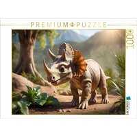 CALVENDO Puzzle Niedlicher kleiner Triceratops 1000 Teile Lege-Größe 64x48cm Foto-Puzzle für glückliche Stunden CALVENDO Puzzle Niedlicher kleiner Triceratops 1000 Teile Lege-Größe 64x48cm Foto-Puzzle für glückliche Stunden von Calvendo Puzzle