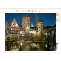 CALVENDO Puzzle Nürnbergs Altstadt bei Nacht 1000 Teile Lege-Größe 64x48cm Foto-Puzzle für glückliche Stunden von Calvendo Puzzle