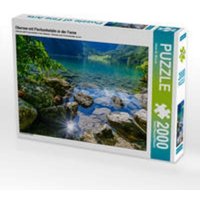 CALVENDO Puzzle Obersee mit Fischunkelalm in der Ferne 2000 Teile Lege-Größe 90x67cm Foto-Puzzle für glückliche Stunden von Calvendo Puzzle