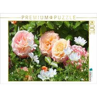 CALVENDO Puzzle Pastellfarbene Rosen 1000 Teile Lege-Größe 64x48cm Foto-Puzzle für glückliche Stunden von CALVENDO Verlag GmbH