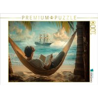 CALVENDO Puzzle Piratenabenteuer - junger Mann liest ein Buch 1000 Teile Lege-Größe 64x48cm Foto-Puzzle für glückliche Stunden CALVENDO Puzzle Piratenabenteuer - junger Mann liest ein Buch 1000 Teile Lege-Größe 64x48cm Foto-Puzzle für glückliche Stunden von Calvendo Puzzle