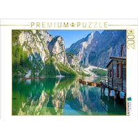 CALVENDO Puzzle Pragser Wildsee - Spiegelungen am frühen Morgen 2000 Teile Lege-Größe 90x67cm Foto-Puzzle für glückliche Stunden von Calvendo Puzzle