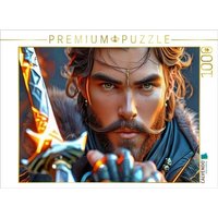 CALVENDO Puzzle Prinz im Bann des magischen Schwertes 1000 Teile Lege-Größe 64x48cm Foto-Puzzle für glückliche Stunden von Calvendo Puzzle