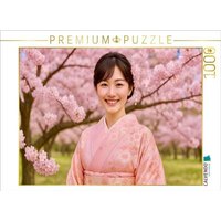 CALVENDO Puzzle Prinzessin der japanischen Kirschblüte 1000 Teile Lege-Größe 64x48cm Foto-Puzzle für glückliche Stunden von Calvendo Puzzle