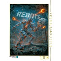 CALVENDO Puzzle Rebote - Energiegeladener Padel Moment 1000 Teile Lege-Größe 64x48cm Foto-Puzzle für glückliche Stunden von Calvendo Puzzle