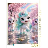 CALVENDO Puzzle Regenbogen im Blütenschauer 1000 Teile Lege-Größe 64 × 48 cm Foto-Puzzle für glückliche Stunden von Calvendo Puzzle