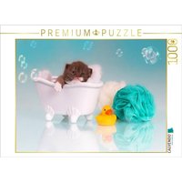 CALVENDO Puzzle Relax - Kitten in der Badewanne 1000 Teile Lege-Größe 64x48cm Foto-Puzzle für glückliche Stunden von CALVENDO Verlag GmbH
