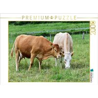 CALVENDO Puzzle Rinder sind klassische Herdentiere, die stets die Nähe ihrer Artgenossen suchen. 2000 Teile Lege-Größe 90x67cm Foto-Puzzle für glück von Calvendo Puzzle