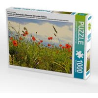 CALVENDO Puzzle Rosen und Mohnblüten Momente Schweizer Edition 1000 Teile Lege-Größe 64 x 48 cm Foto-Puzzle Bild von Avianaarts Design Fotografie by T von CALVENDO Verlag GmbH