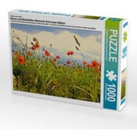 CALVENDO Puzzle Rosen und Mohnblüten Momente Schweizer Edition 1000 Teile Lege-Größe 64 x 48 cm Foto-Puzzle Bild von Avianaarts Design Fotografie by T von CALVENDO Verlag GmbH