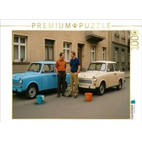 CALVENDO Puzzle Samstag nachmittag Autowäsche - Trabant 601 1000 Teile Lege-Größe 64x48cm Foto-Puzzle für glückliche Stunden von Calvendo Puzzle