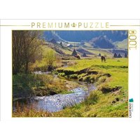 CALVENDO Puzzle Sanft schlängelt sich das Wasser durch die Landschaft 1000 Teile Lege-Größe 64x48cm Foto-Puzzle für glückliche Stunden von Calvendo Puzzle