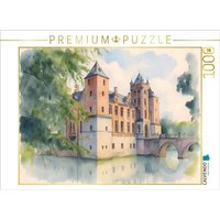 CALVENDO Puzzle Schloss Tillegem in Brügge 1000 Teile Lege-Größe 64x48cm Foto-Puzzle für glückliche Stunden von Calvendo Puzzle