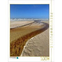 CALVENDO Puzzle Schmaler Wasserlauf am Strand von Sankt Peter-Ording 1000 Teile Lege-Größe 64x48cm Foto-Puzzle für glückliche Stunden von Calvendo Puzzle