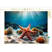 CALVENDO Puzzle Seestern im blauen Meer 1000 Teile Lege-Größe 64x48cm Foto-Puzzle für glückliche Stunden von Calvendo Puzzle