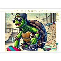 CALVENDO Puzzle Skater-Turtle: Langsam war gestern 2000 Teile Lege-Größe 90x67cm Foto-Puzzle für glückliche Stunden CALVENDO Puzzle Skater-Turtle: Langsam war gestern 2000 Teile Lege-Größe 90x67cm Foto-Puzzle für glückliche Stunden von Calvendo Puzzle
