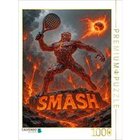 CALVENDO Puzzle Smash - Epischer Padel Angriff 1000 Teile Lege-Größe 64x48cm Foto-Puzzle für glückliche Stunden von Calvendo Puzzle