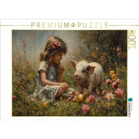 CALVENDO Puzzle Sommerzauber mit Schweinefreund 1000 Teile Lege-Größe 64x48cm Foto-Puzzle für glückliche Stunden CALVENDO Puzzle Sommerzauber mit Schweinefreund 1000 Teile Lege-Größe 64x48cm Foto-Puzzle für glückliche Stunden von Calvendo Puzzle