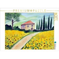 CALVENDO Puzzle Sonnenblumen in der Maremma 1000 Teile Lege-Größe 64x48cm Foto-Puzzle für glückliche Stunden von Calvendo Puzzle