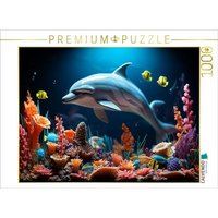 CALVENDO Puzzle Spielzeug Delfin und bunte Fische unter Wasser 1000 Teile Lege-Größe 64x48cm Foto-Puzzle für glückliche Stunden CALVENDO Puzzle Spielzeug Delfin und bunte Fische unter Wasser 1000 Teile Lege-Größe 64x48cm Foto-Puzzle für glückliche Stunden von Calvendo Puzzle