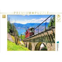 CALVENDO Puzzle Standseilbahn auf den Monte Brè 500 Teile Lege-Größe 48 × 36 cm Foto-Puzzle für Erwachsene von Calvendo Puzzle