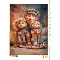 CALVENDO Puzzle Steinzeitkarikaturen 1000 Teile Lege-Größe 64x48cm Foto-Puzzle für glückliche Stunden von Calvendo Puzzle