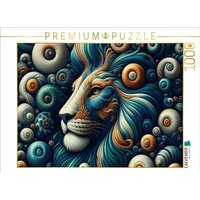 CALVENDO Puzzle Sternzeichen Löwe im Spirallicht 1000 Teile Lege-Größe 64x48cm Foto-Puzzle für glückliche Stunden von Calvendo Puzzle