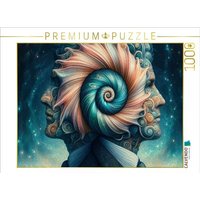 CALVENDO Puzzle Sternzeichen Zwillinge im Muschelgeist 1000 Teile Lege-Größe 64x48cm Foto-Puzzle für glückliche Stunden von Calvendo Puzzle