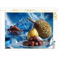CALVENDO Puzzle Stillleben mit Datteln, Durian und Birne 1000 Teile Lege-Größe 64x48cm Foto-Puzzle für glückliche Stunden von Calvendo Puzzle