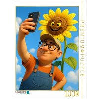 CALVENDO Puzzle Stolzer Gärtner mit Sonnenblumen Selfie 1000 Teile Lege-Größe 64x48cm Foto-Puzzle für glückliche Stunden CALVENDO Puzzle Stolzer Gärtner mit Sonnenblumen Selfie 1000 Teile Lege-Größe 64x48cm Foto-Puzzle für glückliche Stunden von Calvendo Puzzle