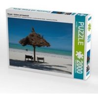CALVENDO Puzzle Strand - Schirm mit Aussicht 2000 Teile Puzzle quer 2000 Teile Lege-Größe 90 × 67 cm Foto-Puzzle für glückliche Stunden CALVENDO Puzzle Strand - Schirm mit Aussicht 2000 Teile Puzzle quer 2000 Teile Lege-Größe 90 × 67 cm Foto-Puzzle für glückliche Stunden von Calvendo Puzzle