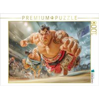 CALVENDO Puzzle Sumoringer Karikaturen 1000 Teile Lege-Größe 64x48cm Foto-Puzzle für glückliche Stunden von Calvendo Puzzle