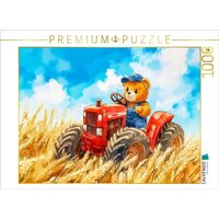 CALVENDO Puzzle Teddy fährt Traktor im Weizenfeld 1000 Teile Lege-Größe 64x48cm Foto-Puzzle für glückliche Stunden CALVENDO Puzzle Teddy fährt Traktor im Weizenfeld 1000 Teile Lege-Größe 64x48cm Foto-Puzzle für glückliche Stunden von Calvendo Puzzle