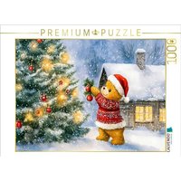 CALVENDO Puzzle Teddy schmückt den Weihnachtsbaum 1000 Teile Lege-Größe 64x48cm Foto-Puzzle für glückliche Stunden CALVENDO Puzzle Teddy schmückt den Weihnachtsbaum 1000 Teile Lege-Größe 64x48cm Foto-Puzzle für glückliche Stunden von Calvendo Puzzle