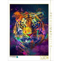 CALVENDO Puzzle Tiger 1000 Teile Lege-Größe 64x48cm Foto-Puzzle für glückliche Stunden von Calvendo Puzzle